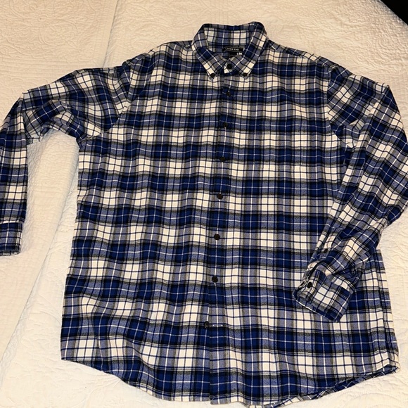 Lands End Men's Traditional Fit Flagship Flannel Shirt - Picture 1 of 4